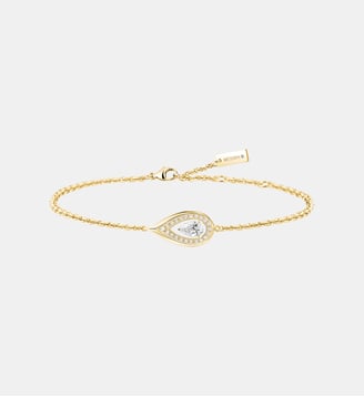 Bracelet chaine et or jaune et diamants - Messika - Or jaune