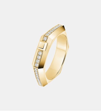 Bague en or jaune et pavé diamants - Petit modèle - Messika - Or jaune