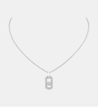 Collier en or blanc et pavé diamants - Messika - Or blanc