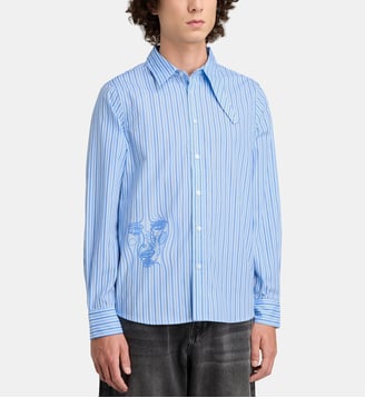Chemise Face Button Up - Kid Super - Multi bleu