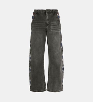 Jean Gemstone Eye coupe droite - Kid Super - Noir