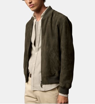 Blouson en cuir Nestor - Balibaris - Evergreen