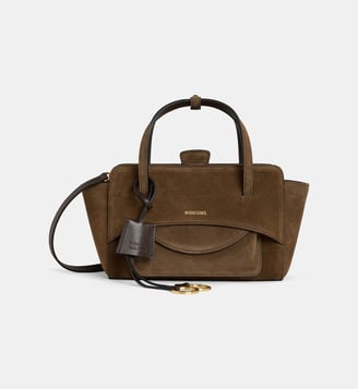 Sac à main Flap S Première cuir suède - Hidesins - Chocolat