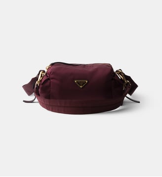 Petit sac porté épaule Explore en Re-Nylon et cuir - Prada - Bordeaux