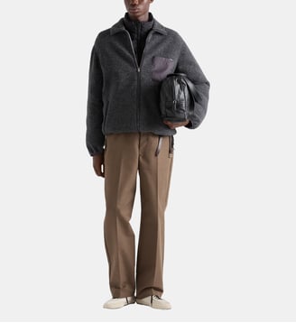 Doudoune en Re-Nylon à matelassage moyen - Prada - Noir