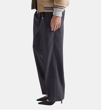 Pantalon en mohair léger - Prada - Gris