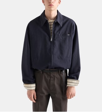 Blouson en tissu technique - Prada - Bleu