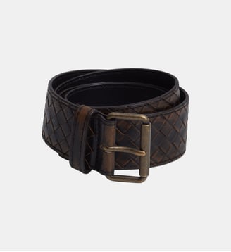 Ceinture Johnny - Bottega Veneta - Noir et marron