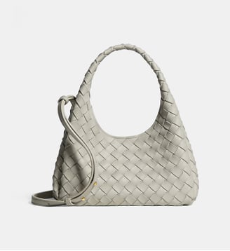 Sac hobo Campana - Bottega Veneta - Gris clair