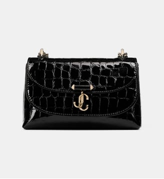 Sac bandoulière Avenue Curve - Jimmy Choo - Noir