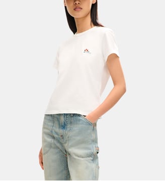 T-shirt ajusté Ikat Flower en coton - Kenzo - Off white