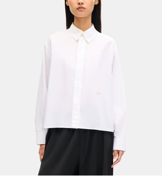 Chemise boxy en coton - Kenzo - White