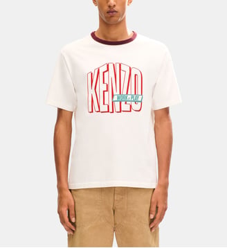 T-shirt Work And Play en coton - Kenzo - Off white