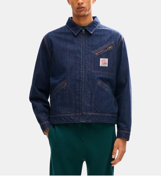 Veste utility Work And Play en denim japonais - Kenzo - Bleu denim