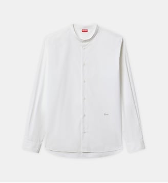 Chemise à col officier Signature - Kenzo - White
