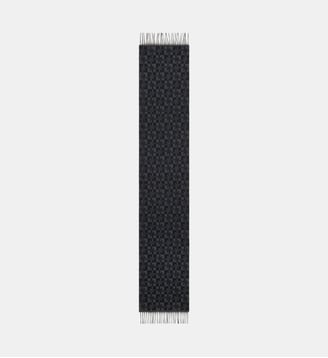 Écharpe Kenzogram en laine vierge - Kenzo - Gris