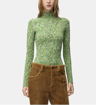 Pull ajusté à col montant - Loewe - Vert