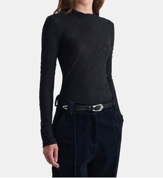T-shirt Heavenly à col montant - Iro - Black