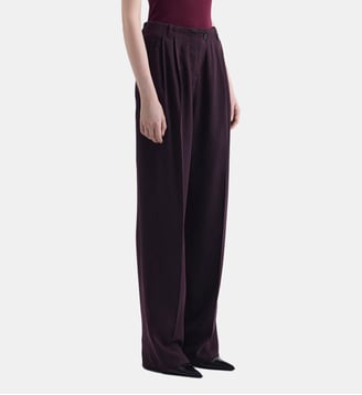 Pantalon large à plis chasing - Iro - Bordeaux