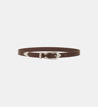 Ceinture fine Cuff Patent - Iro - Brun