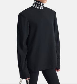 Blouse Orbital à col montant - Iro - Black