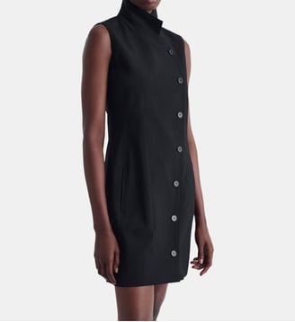 Robe courte à col montant - Iro - Black