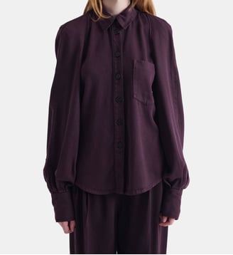 Chemise fluide Chances - Iro - Violet foncé