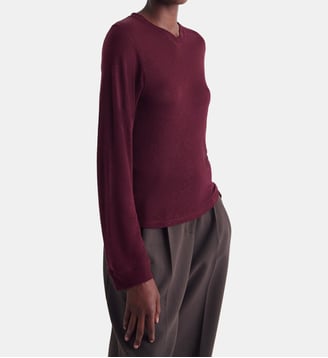 T-shirt Selhy en lin - Iro - Bordeaux