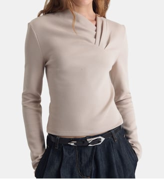 Top asymétrique Mala - Iro - Beige