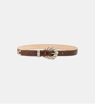 Ceinture Baby en cuir verni - Iro - Brun