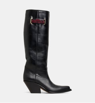 Bottes western Azelan en cuir - Chloé - Black