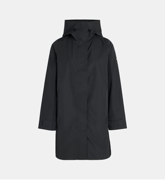 Parka droite longue à capuche - Aigle - Noir