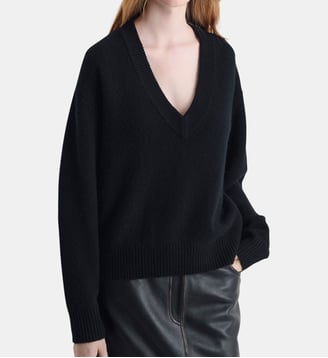 Pull col V Willoy - Iro - Black