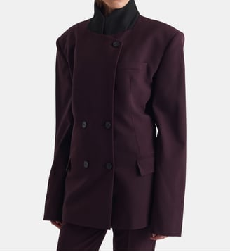 VESTE AJUSTÉE À COL OFFICIER - Iro - Bordeaux