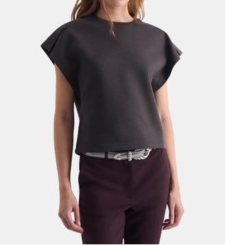 T-shirt Mahani à épaules structurées - Iro - Gris brun