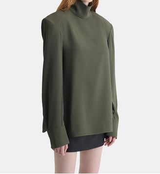 Blouse à col montant Orbison - Iro - Lichen