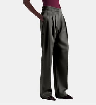 Pantalon large en satin Alabama - Iro - Graphite