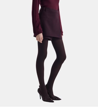Jupe-short asymétrique Blossom - Iro - Bordeaux