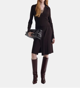 Jupe midi Woodstwock - Iro - Marron