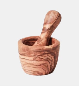 Petit mortier en bois d'olivier 7 cm - Bérard France - Bois