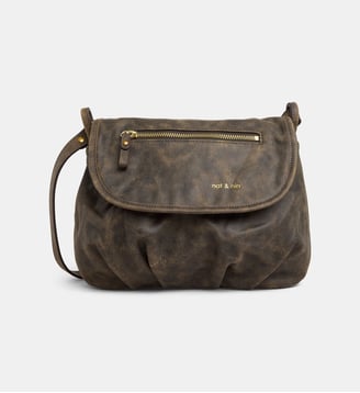 Sac à main Jen en cuir daim - Nat & Nin - Marron