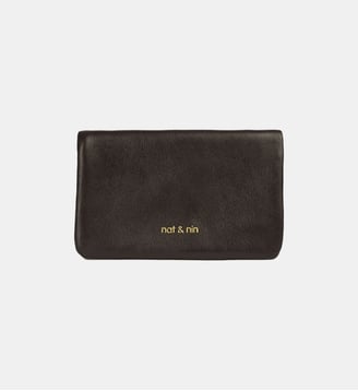 Portefeuille Winnie cuir - Nat & Nin - Marron foncé