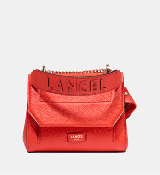 Sac à main Ninon en cuir - Lancel - Orange vif