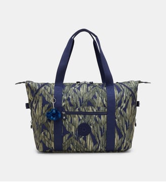 Sac de voyage 24H Art M toile imprimée - Kipling - Vert et bleu