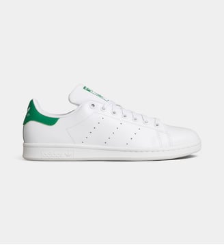 Baskets basses Stan Smith en cuir - Adidas Originals - Blanc et vert
