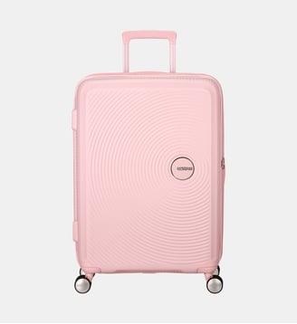 Valise rigide extensible Soundbox 4R 67 cm - American Tourister - Rose clair