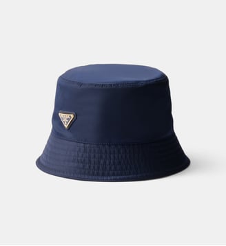 Bob en re-nylon signature - Prada - Bleu moyen