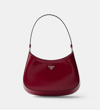 Sac à main Cleo en cuir - Prada - Rouge