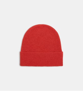 Bonnet Slubon en cachemire - Galeries Lafayette - Orange brique