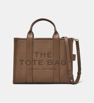 Sac cabas The Leather Medium Tote Bag - Marc Jacobs - Marron